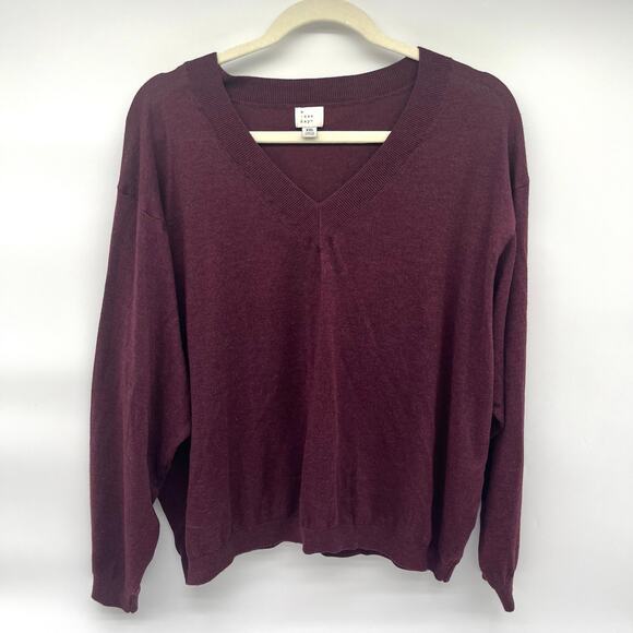 a new day Sweaters - A New Day Target, Red V Neck Sweater, XXL